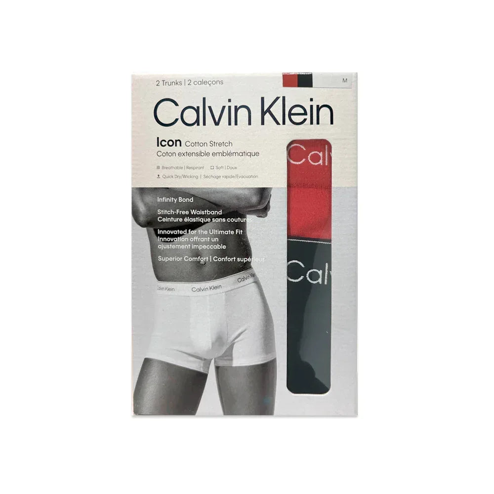 Icon Cotton Stretch Trunk 2PK - CALVIN KLEIN - VENTURER