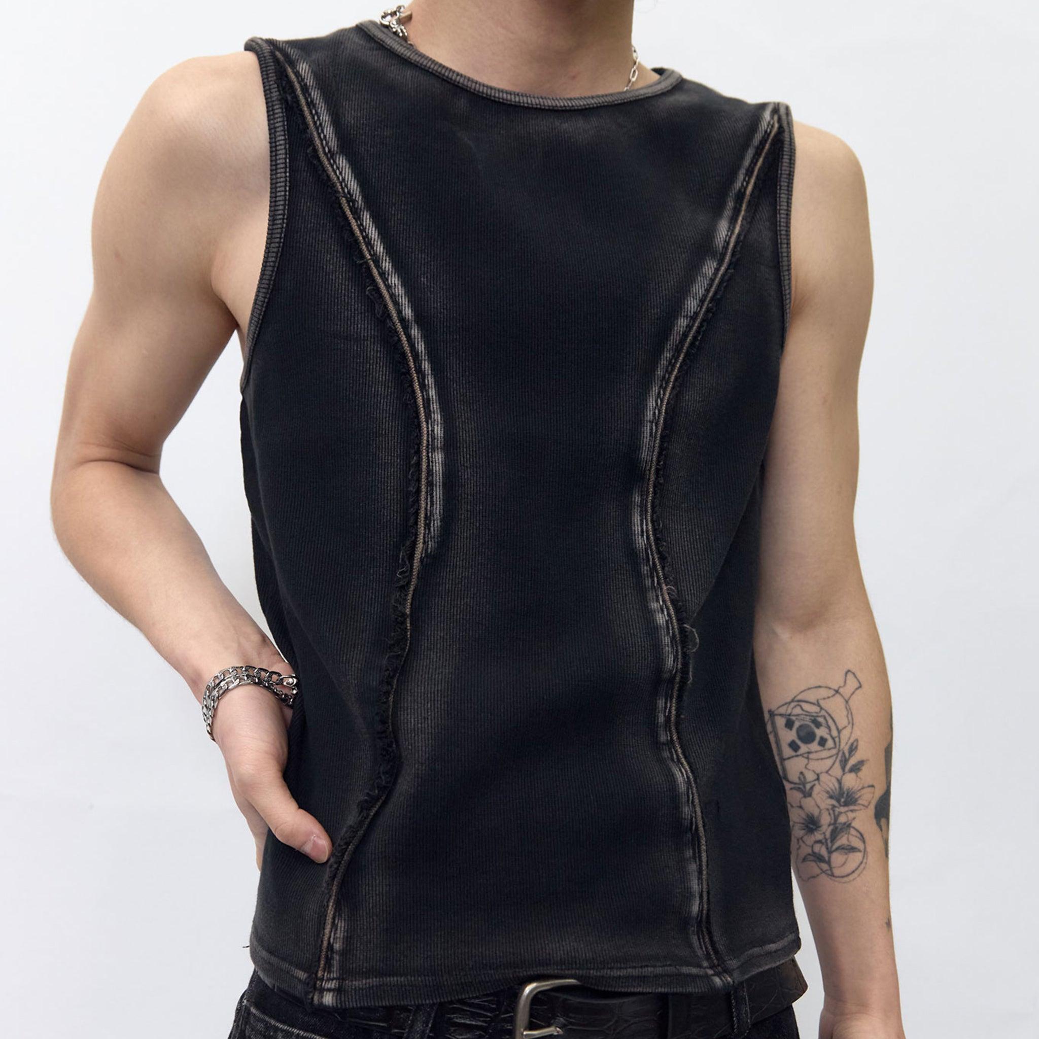Line Cut Sleeveless