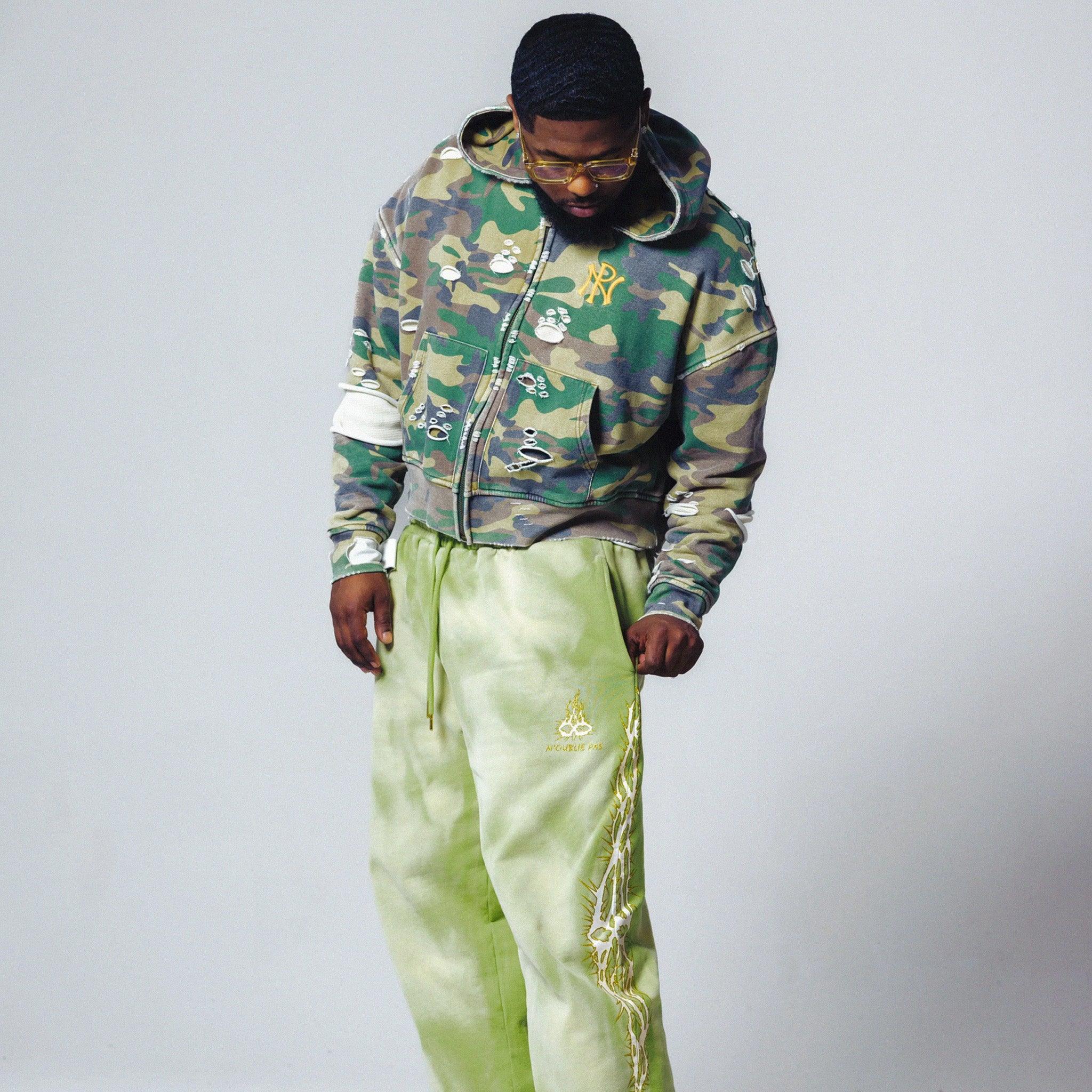 Camo Zip-Up Hoodie