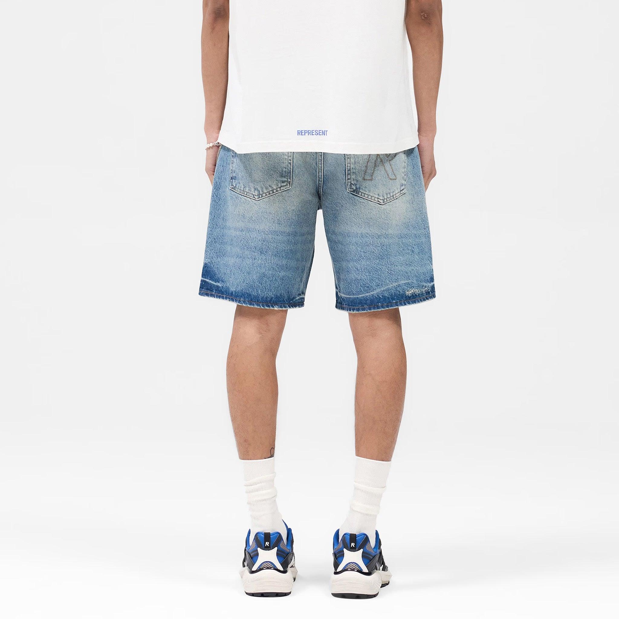 Tailored Denim Shorts